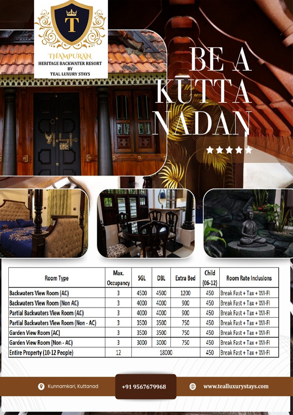 Thampuran’s Heritage Backwater Resort _index
